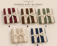 Striped Knit Blanket details
