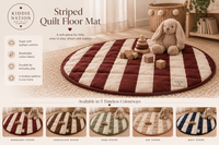 Striped Quilt Floor Mat details