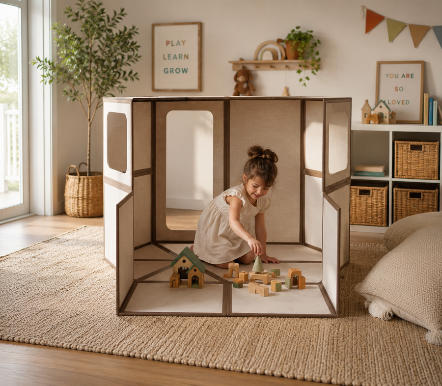 Magnetic Panel Fort — Natural