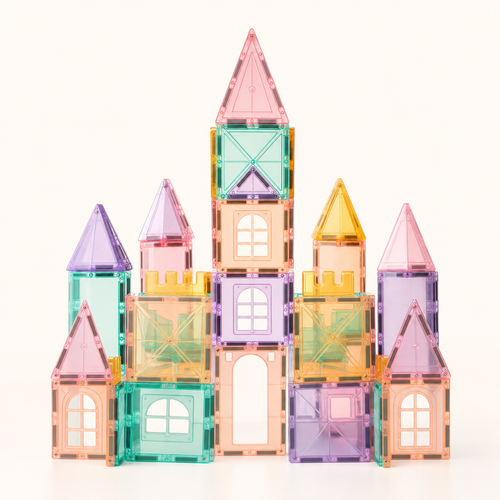 Magnetic Tiles Expansion — Wheels & Doors