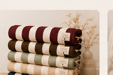 Striped Knit Blankets