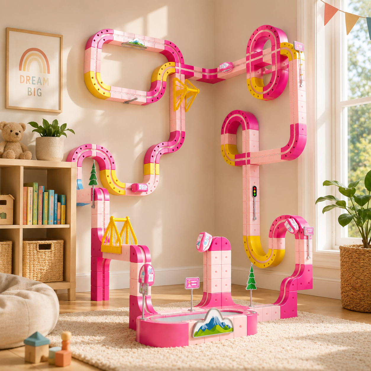 Magnetic track set
